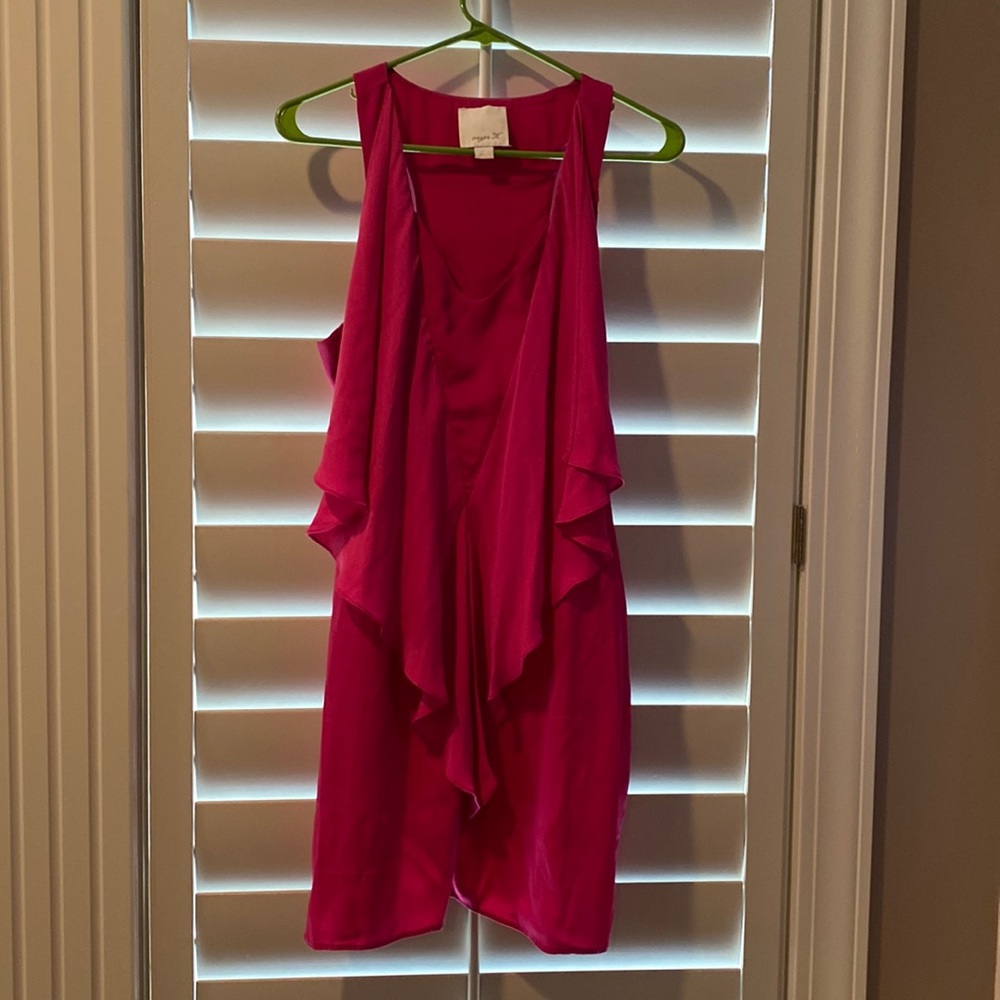 Aryn K hot pink cocktail dress